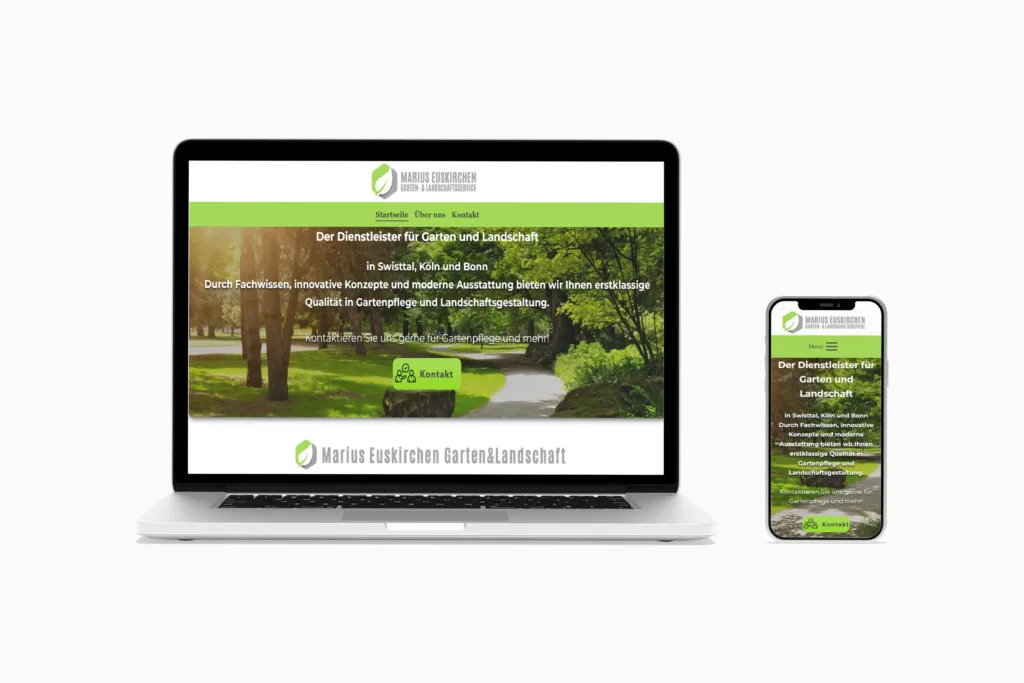 Responsive Webdesign für Gartenbau-Unternehmen – Jägers Webdesign Referenz